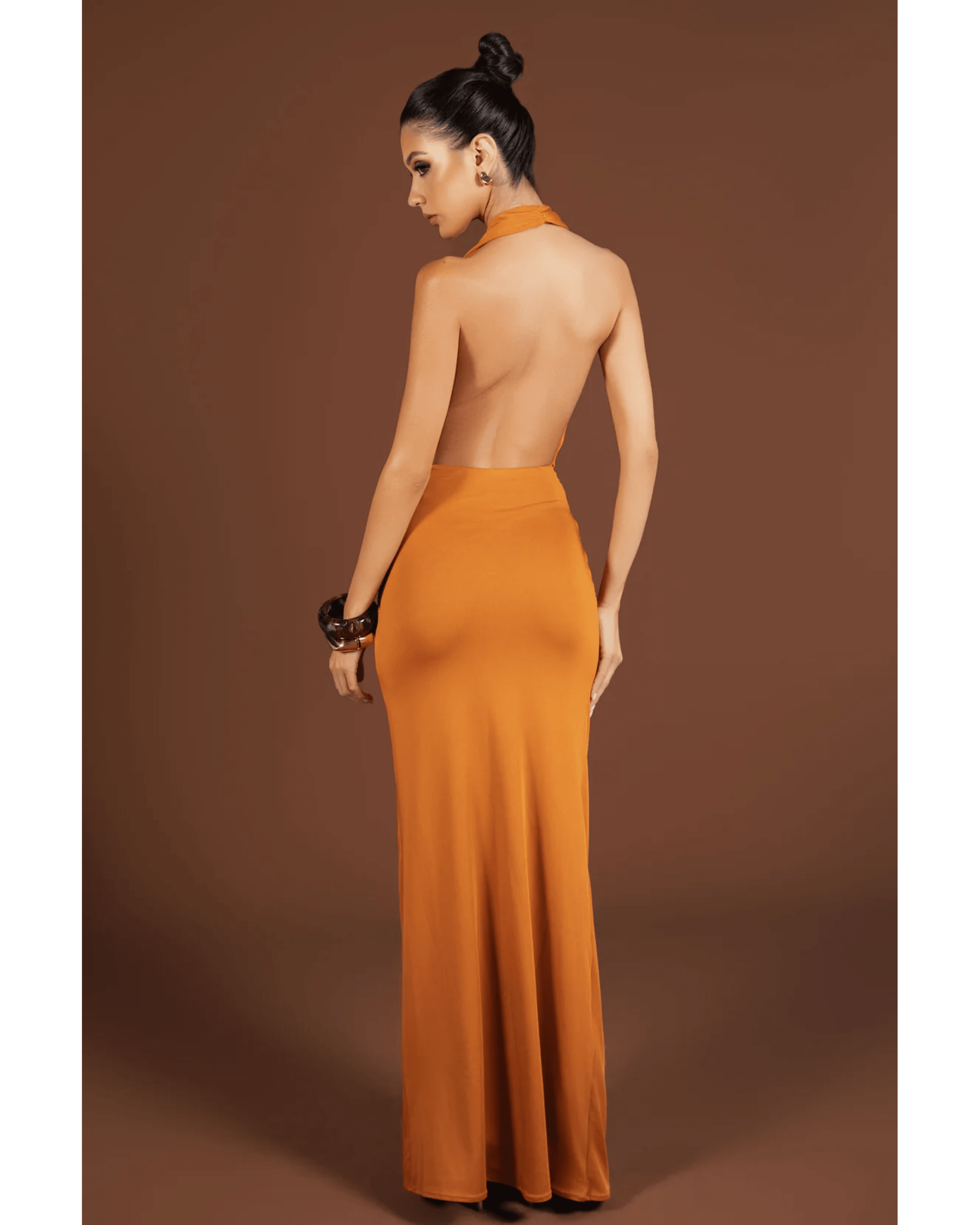 Angelica Gown - Rust - Endless - UAE Rental and Resale for Women's Fashion