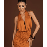 Angelica Gown - Rust - Endless - UAE Rental and Resale for Women's Fashion