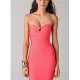 Arabella Coral Strapless Dress - Endless - UAE Rental and Resale for Women's Fashion