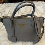 Argilla Gray Vitello Phenix Leather Satchel Shoulder Bag - Endless - UAE Rental and Resale for Women's Fashion