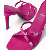 Arielle 95 Bow-embellished Sandals - Endless - UAE Rental and Resale for Women's Fashion