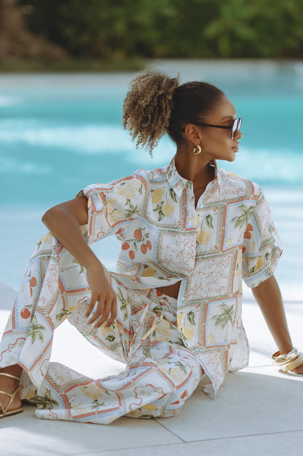 Artie Amalfi Linen Co-ord Set - Endless - UAE Rental and Resale for Women's Fashion