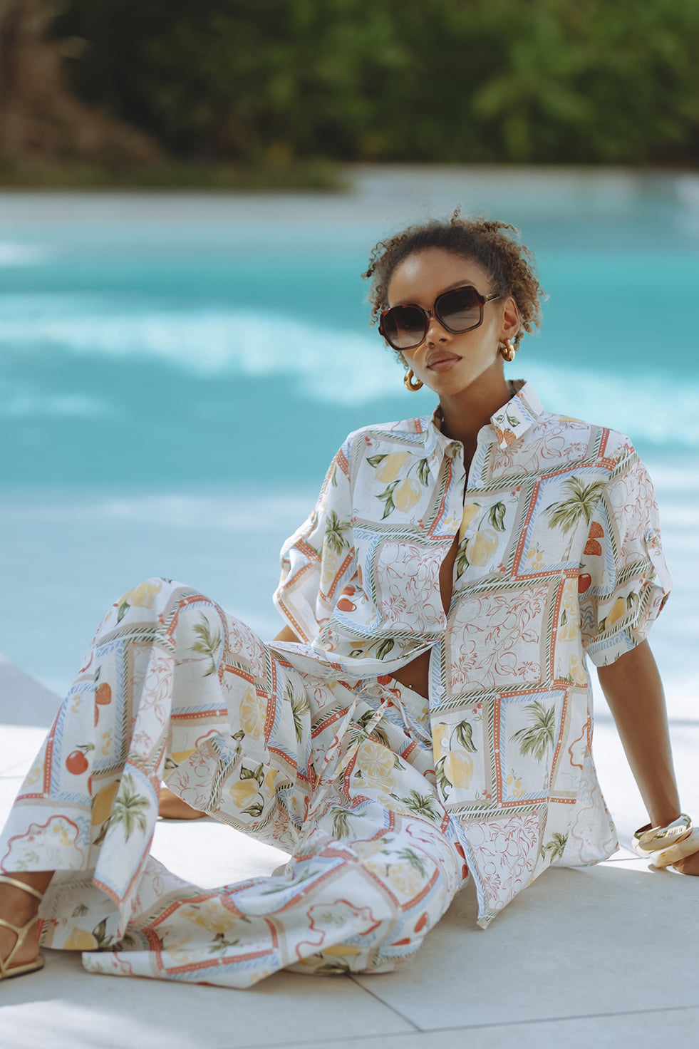 Artie Amalfi Linen Co-ord Set - Endless - UAE Rental and Resale for Women's Fashion