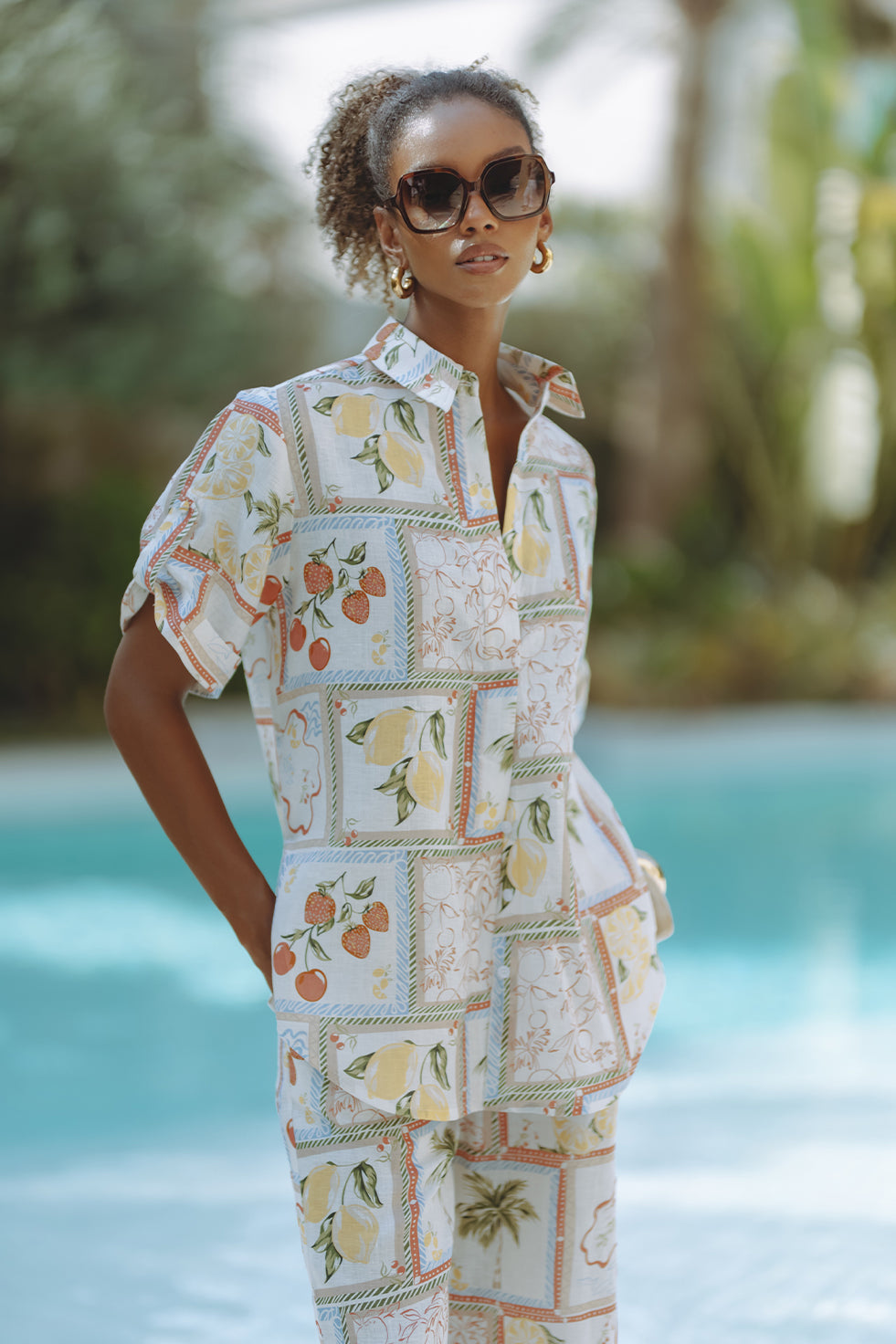 Artie Amalfi Linen Co-ord Set - Endless - UAE Rental and Resale for Women's Fashion