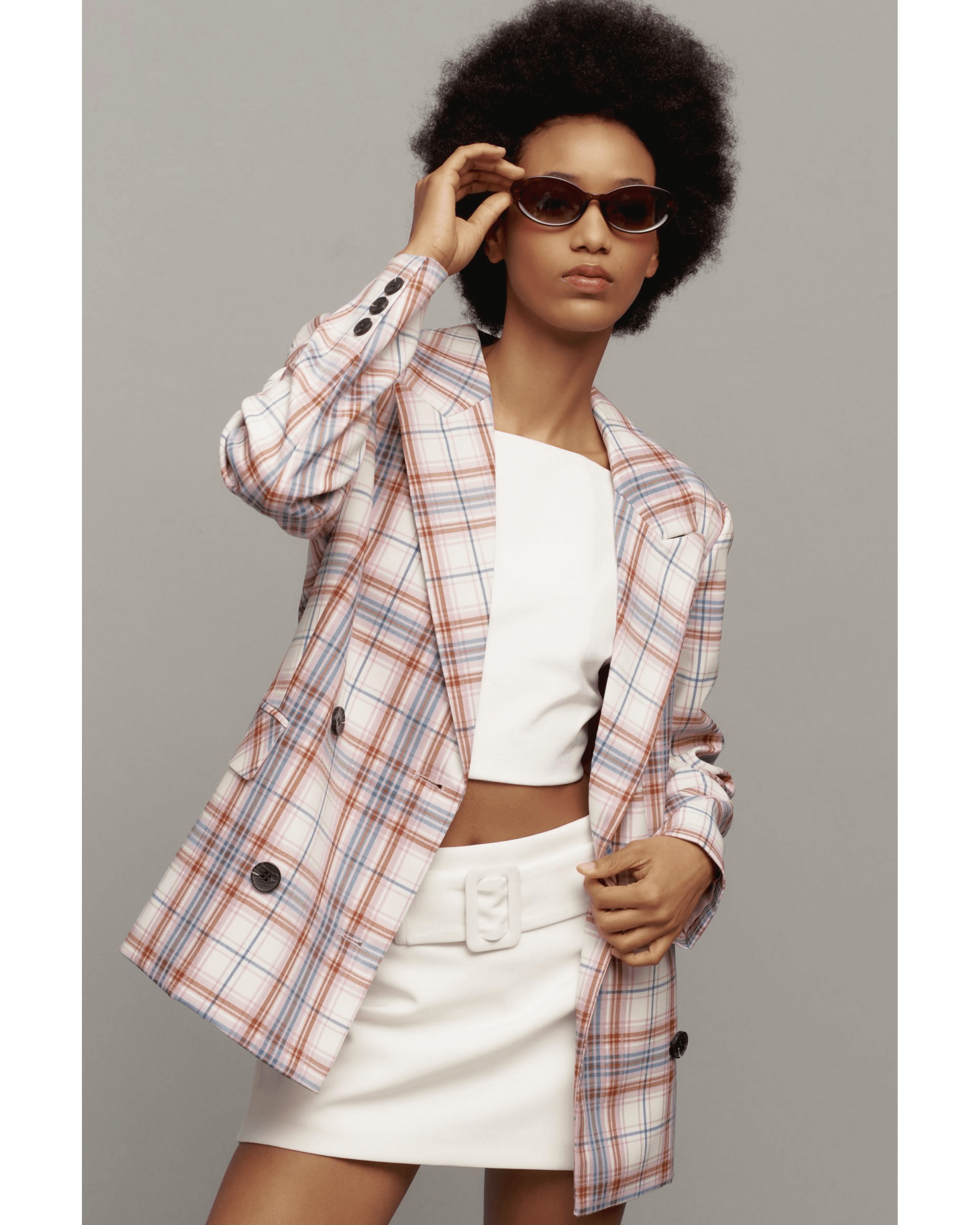 Avec Les Filles Plaid Blazer - Endless - UAE Rental and Resale for Women's Fashion