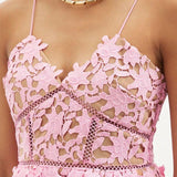 Azalea Floral Guipure-Lace Mini Dress - Endless - UAE Rental and Resale for Women's Fashion