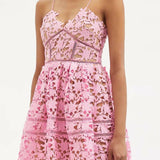 Azalea Floral Guipure-Lace Mini Dress - Endless - UAE Rental and Resale for Women's Fashion