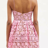Azalea Floral Guipure-Lace Mini Dress - Endless - UAE Rental and Resale for Women's Fashion