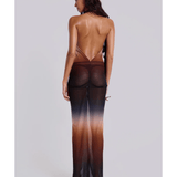 Azevedo Knotted Halter Maxi Dress - Endless - UAE Rental and Resale for Women's Fashion