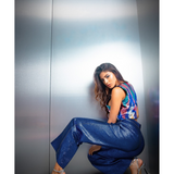 Azure Metalic Trouser - Endless - UAE Rental and Resale for Women's Fashion