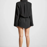 Pinstripe Skirt Shirt Dress