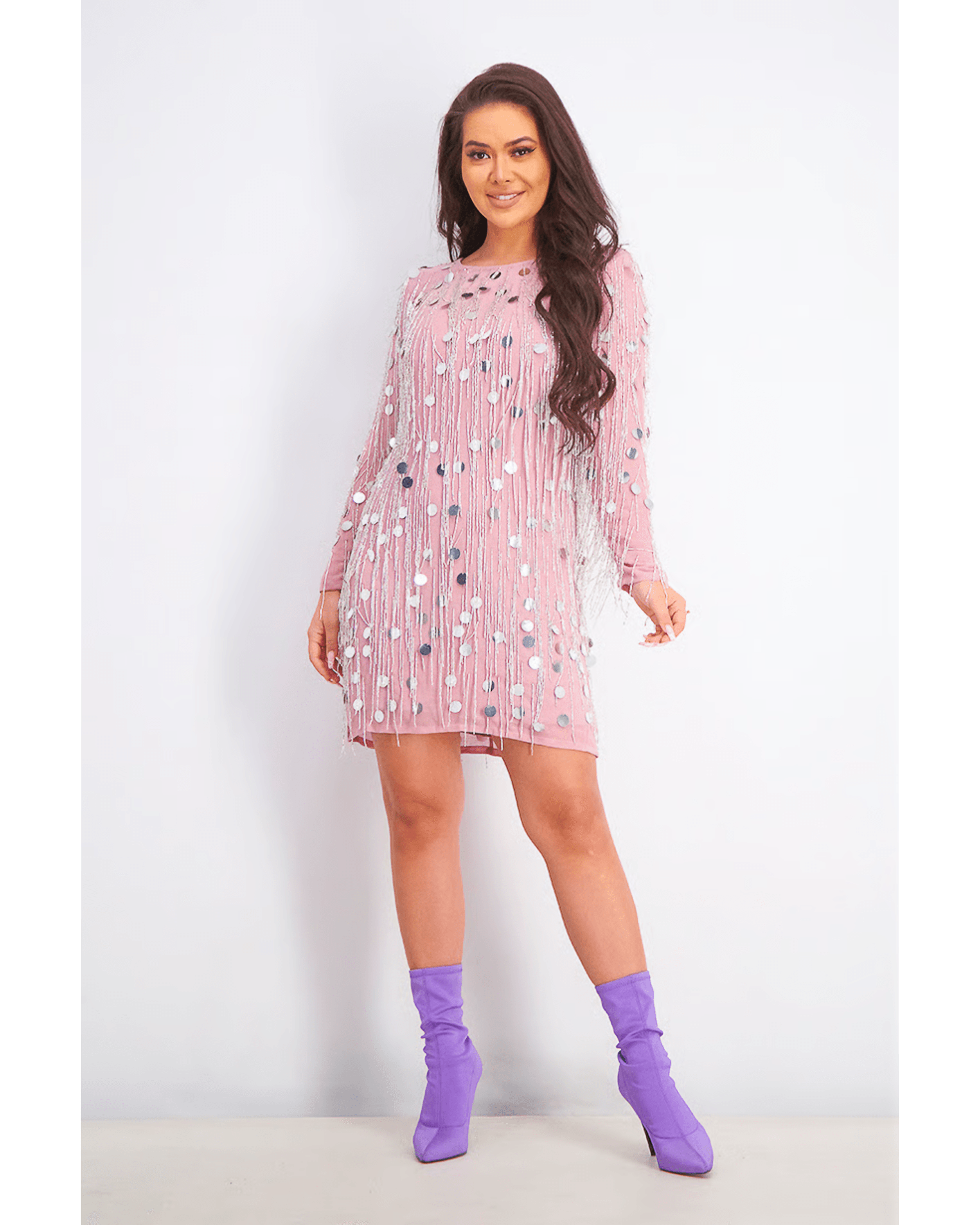 Baani Beaded Fringe Dress - Endless - UAE Rental and Resale for Women's Fashion