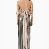 Back Bow Metallic Dress - Endless - UAE Rental and Resale for Women's Fashion