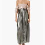 Back Bow Metallic Dress - Endless - UAE Rental and Resale for Women's Fashion