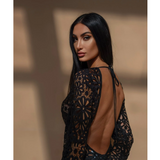 Backless Maxi Dress In Black - Endless - UAE Rental and Resale for Women's Fashion