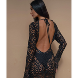 Backless Maxi Dress In Black - Endless - UAE Rental and Resale for Women's Fashion