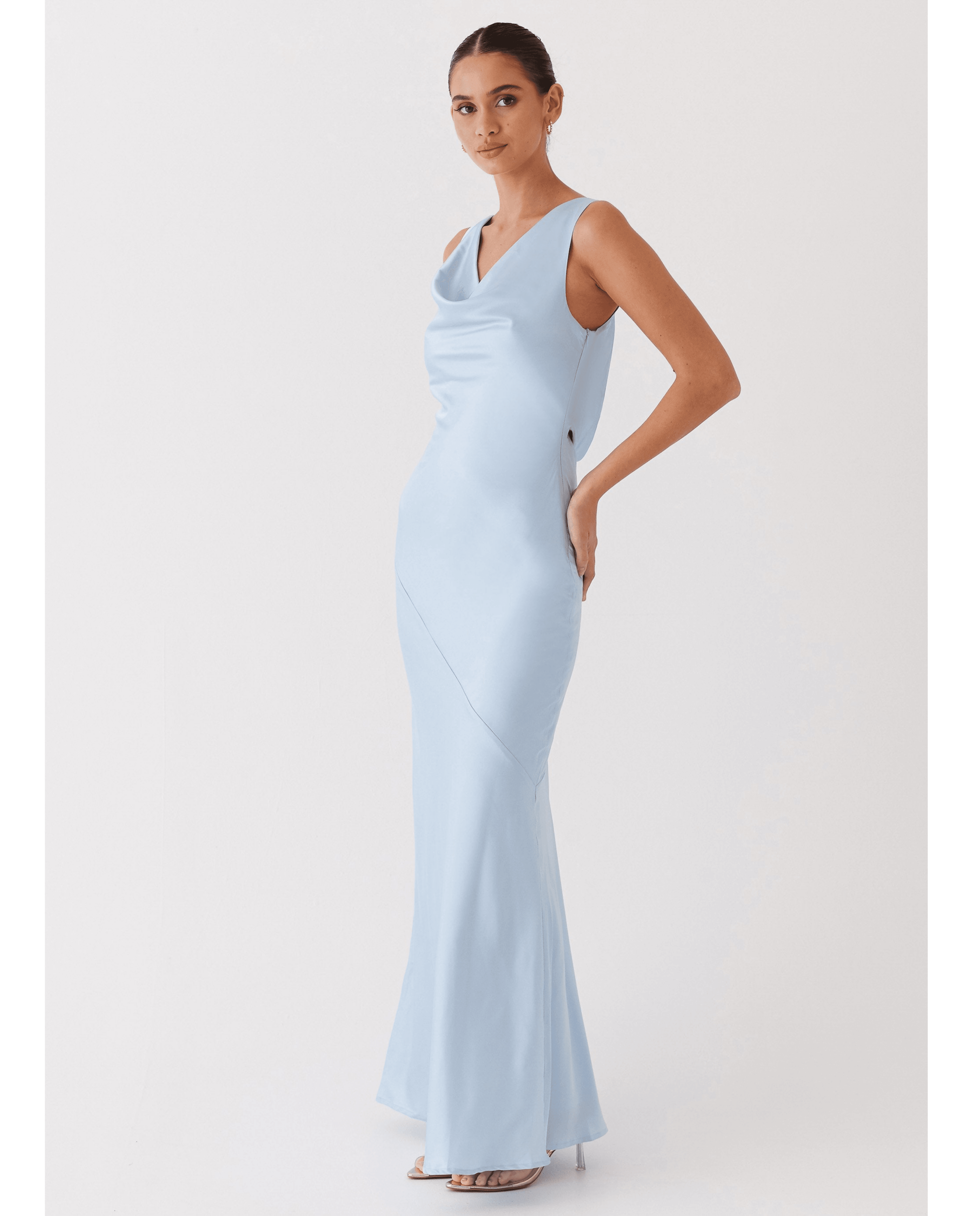 Be Mine Satin Maxi Dress - Endless - UAE Rental and Resale for Women's Fashion