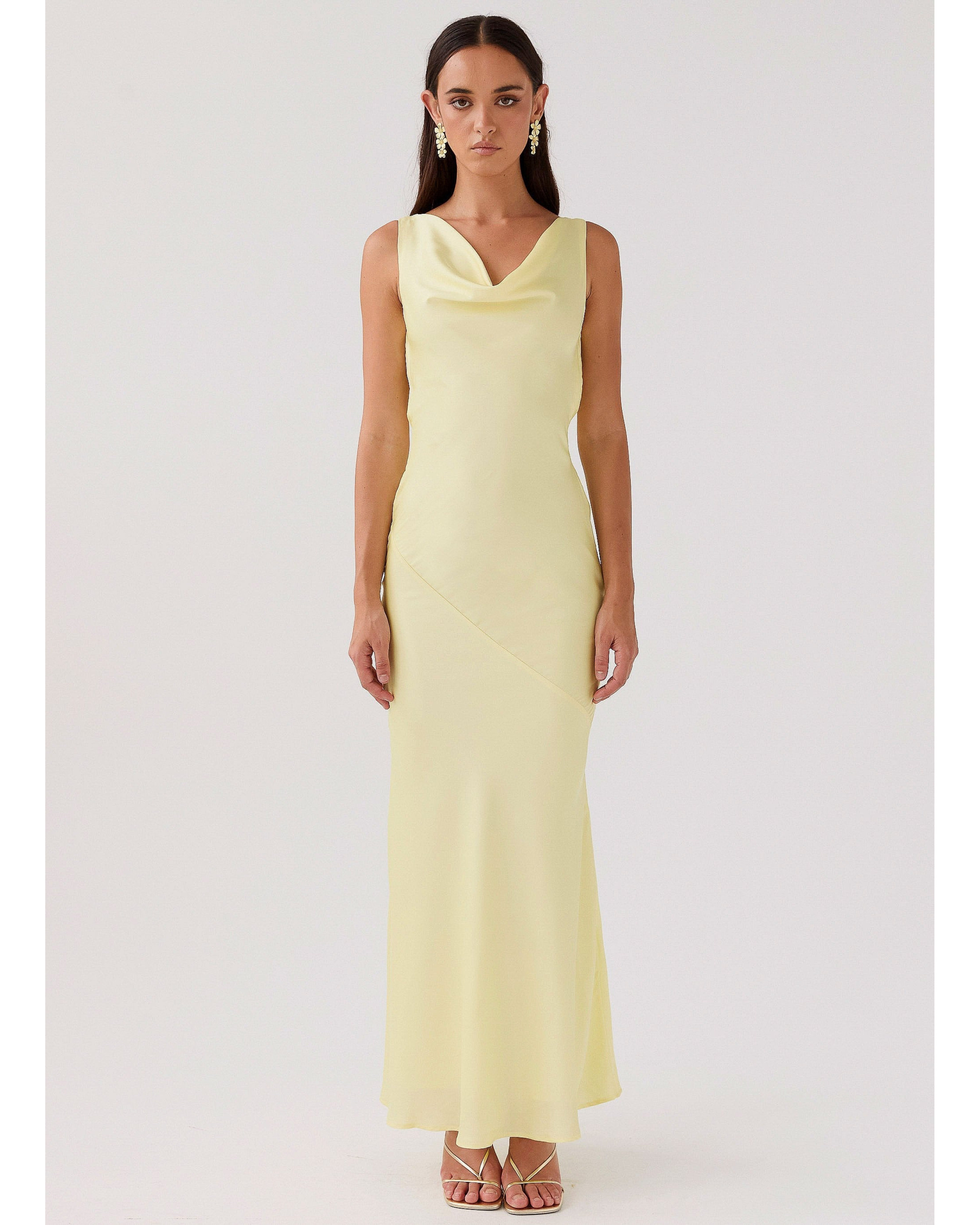 Be Mine Satin Maxi Dress - Endless - UAE Rental and Resale for Women's Fashion