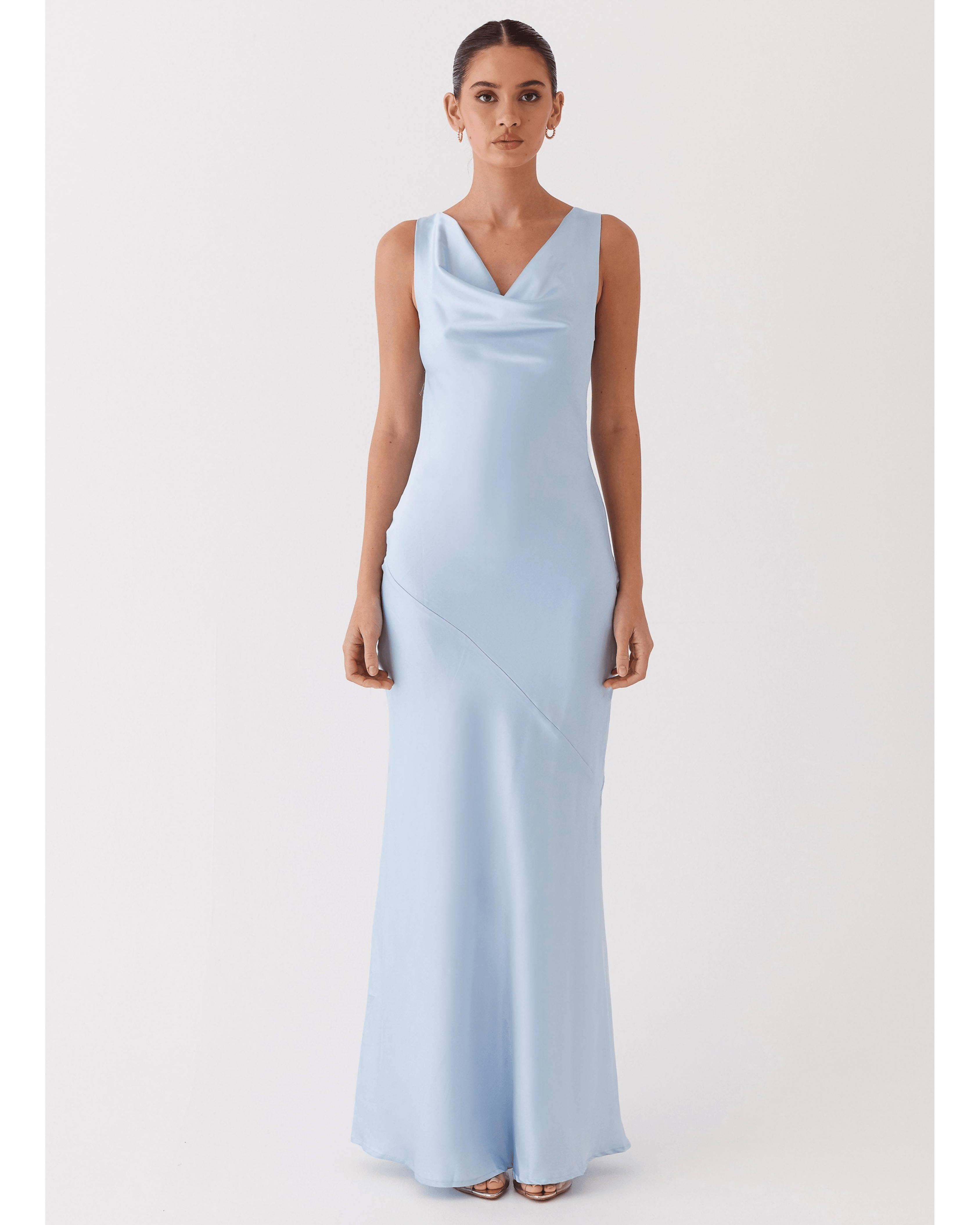 Be Mine Satin Maxi Dress - Endless - UAE Rental and Resale for Women's Fashion