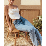 Bea Ivory Satin Draped Corset - Endless - UAE Rental and Resale for Women's Fashion
