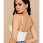 Bea Ivory Satin Draped Corset - Endless - UAE Rental and Resale for Women's Fashion