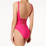 Beach Club Solids Slimming Fit Corset One-Piece - Endless - UAE Rental and Resale for Women's Fashion
