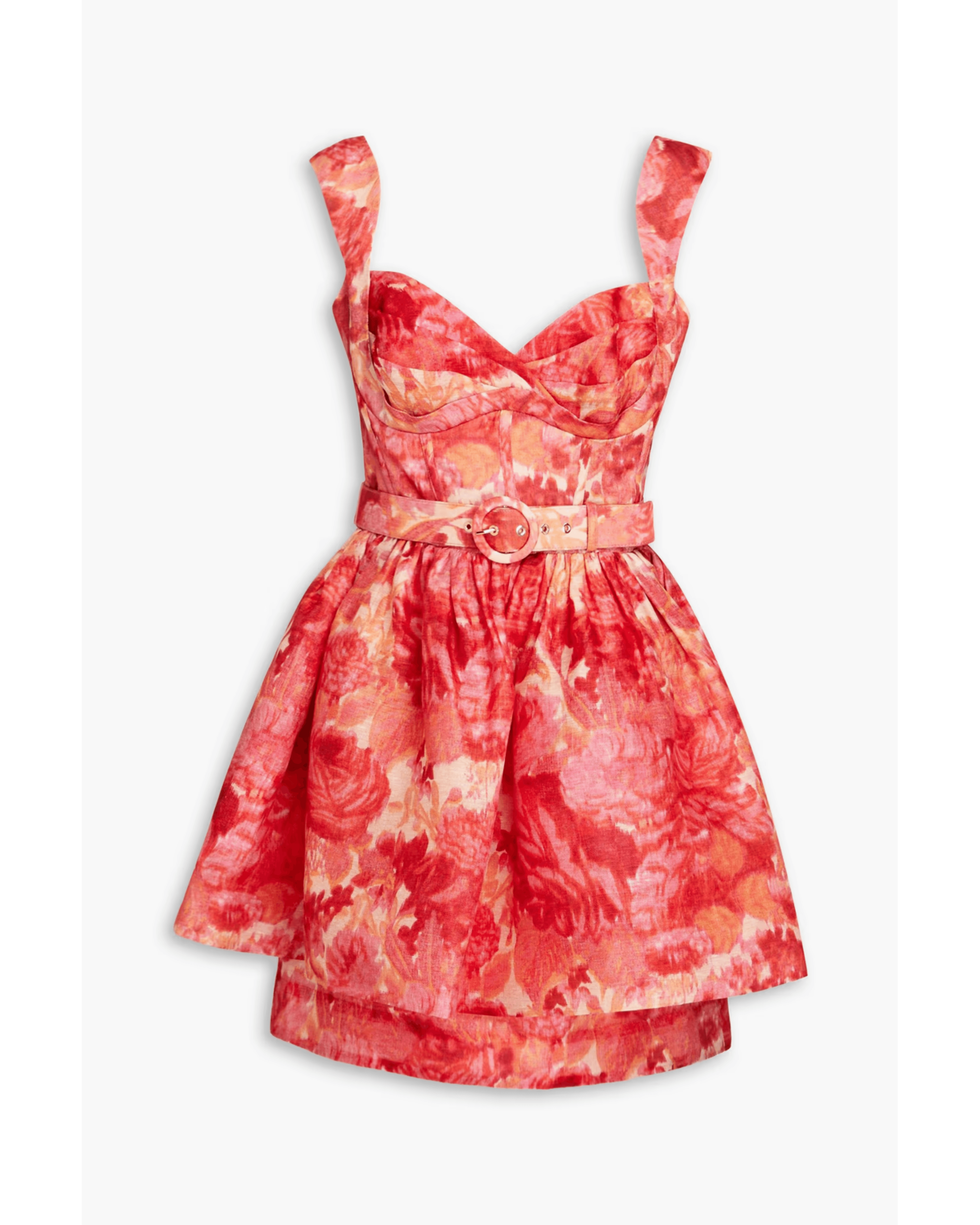 Belted Floral-Print Dress - Endless - UAE Rental and Resale for Women's Fashion