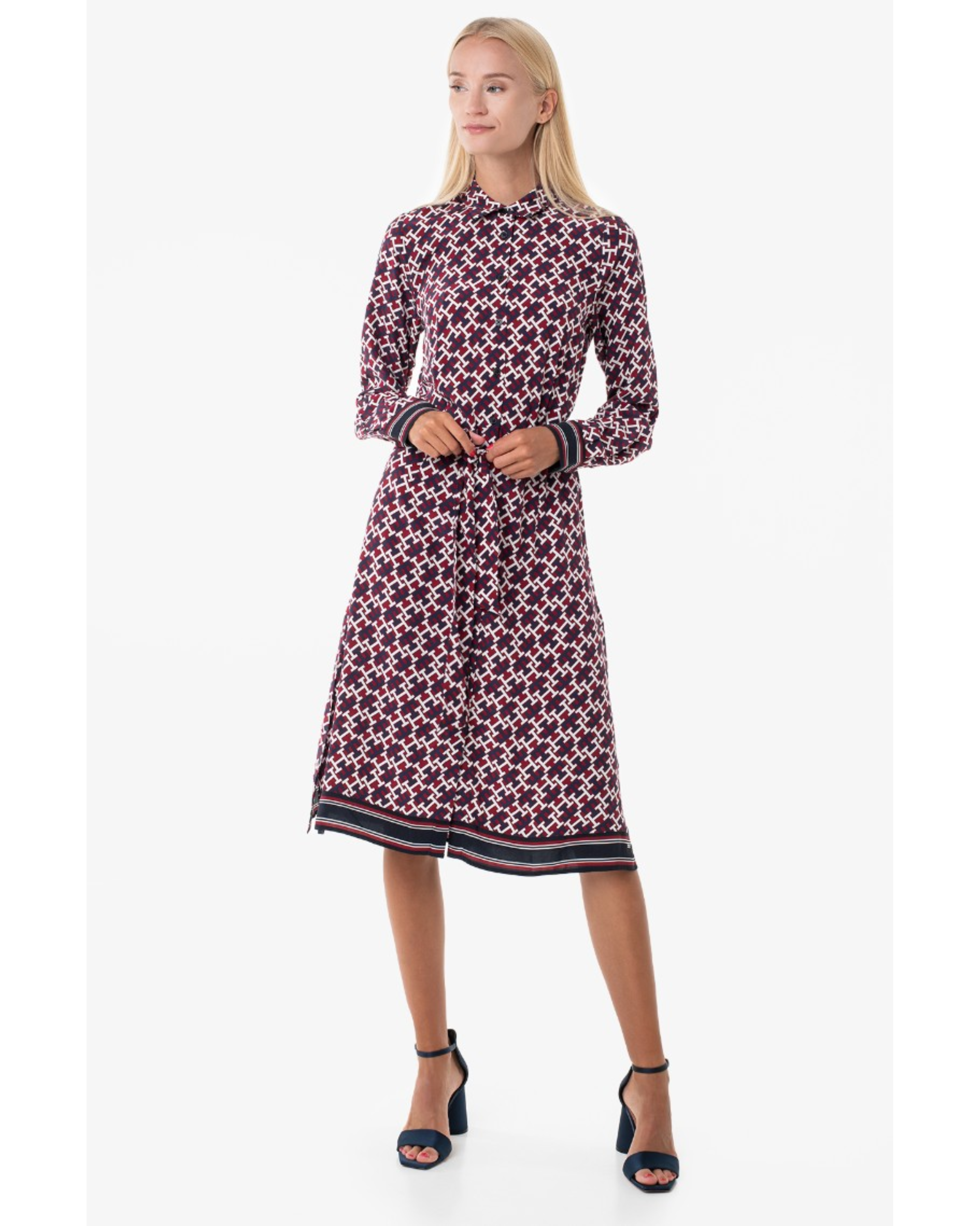 Belted Longsleeve Mini Dress - Endless - UAE Rental and Resale for Women's Fashion