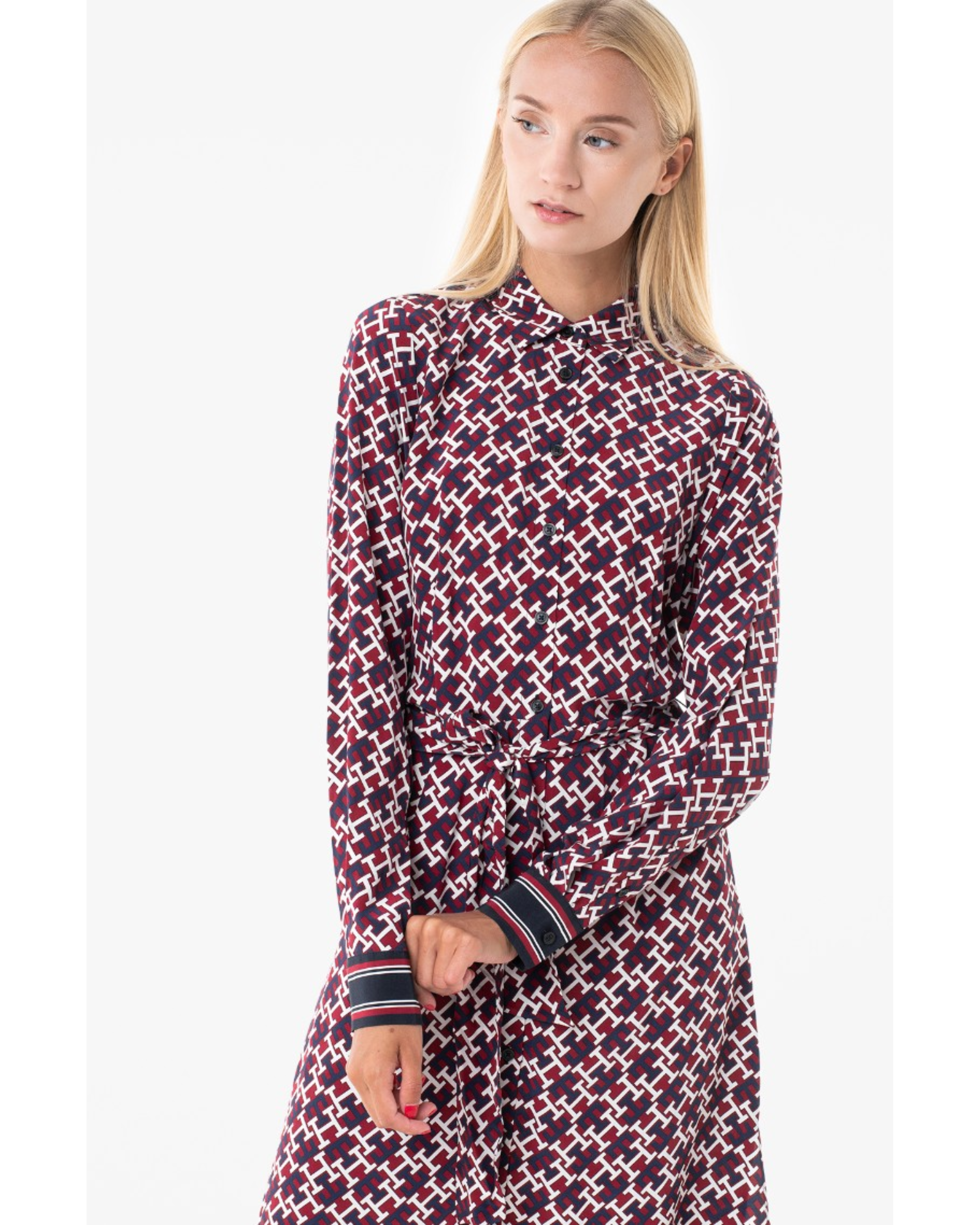 Belted Longsleeve Mini Dress - Endless - UAE Rental and Resale for Women's Fashion