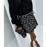 Black Beaded Mirror Skirt - Endless - UAE Rental and Resale for Women's Fashion