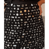 Black Beaded Mirror Skirt - Endless - UAE Rental and Resale for Women's Fashion