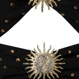 Black Body-Fitting Sun Accessory Detailed Shiny Jewelled Strapless Gown - Endless - UAE Rental and Resale for Women's Fashion