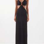 Black Crystal Torso Bra Maxi Dress - Endless - UAE Rental and Resale for Women's Fashion