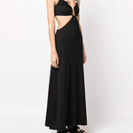 Black Crystal Torso Bra Maxi Dress - Endless - UAE Rental and Resale for Women's Fashion