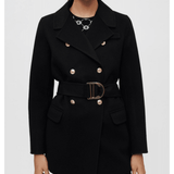 Black Double-Faced Coat With Belt - Endless - UAE Rental and Resale for Women's Fashion