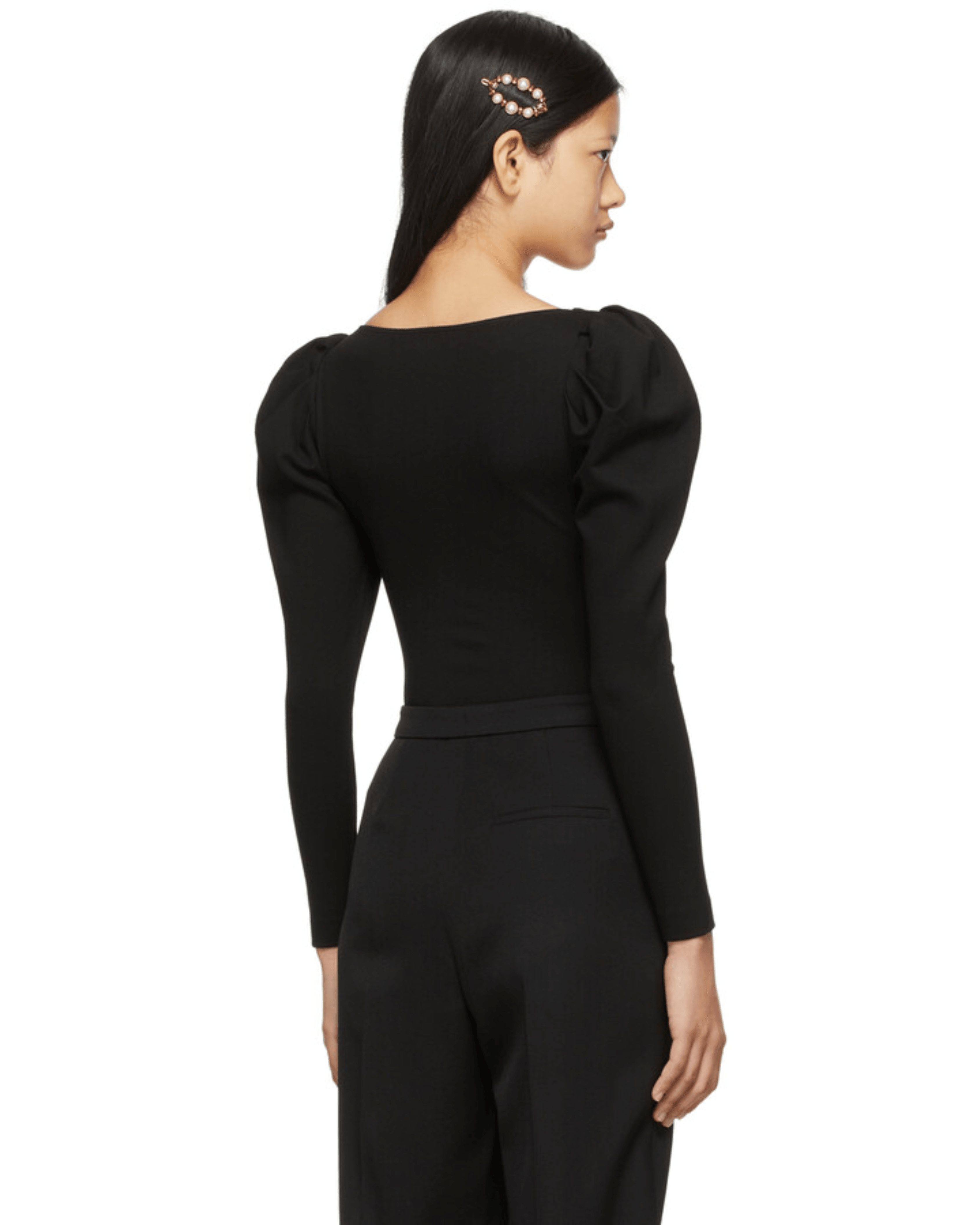 Black Jersey Sweetheart Bodysuit - Endless - UAE Rental and Resale for Women's Fashion