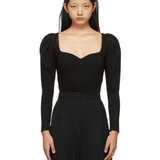 Black Jersey Sweetheart Bodysuit - Endless - UAE Rental and Resale for Women's Fashion