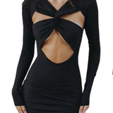 Black Mini Bodycon Dress - Endless - UAE Rental and Resale for Women's Fashion