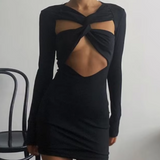 Black Mini Bodycon Dress - Endless - UAE Rental and Resale for Women's Fashion