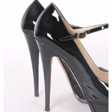 Black Patent Leather Tribute Mary Jane Pumps - Endless - UAE Rental and Resale for Women's Fashion