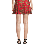 Blaise Cheetah Lips Trapeze Mini Skirt - Endless - UAE Rental and Resale for Women's Fashion