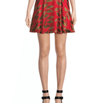 Blaise Cheetah Lips Trapeze Mini Skirt - Endless - UAE Rental and Resale for Women's Fashion