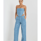 Blue Glaze Maya Co ord Set - Endless - UAE Rental and Resale for Women's Fashion