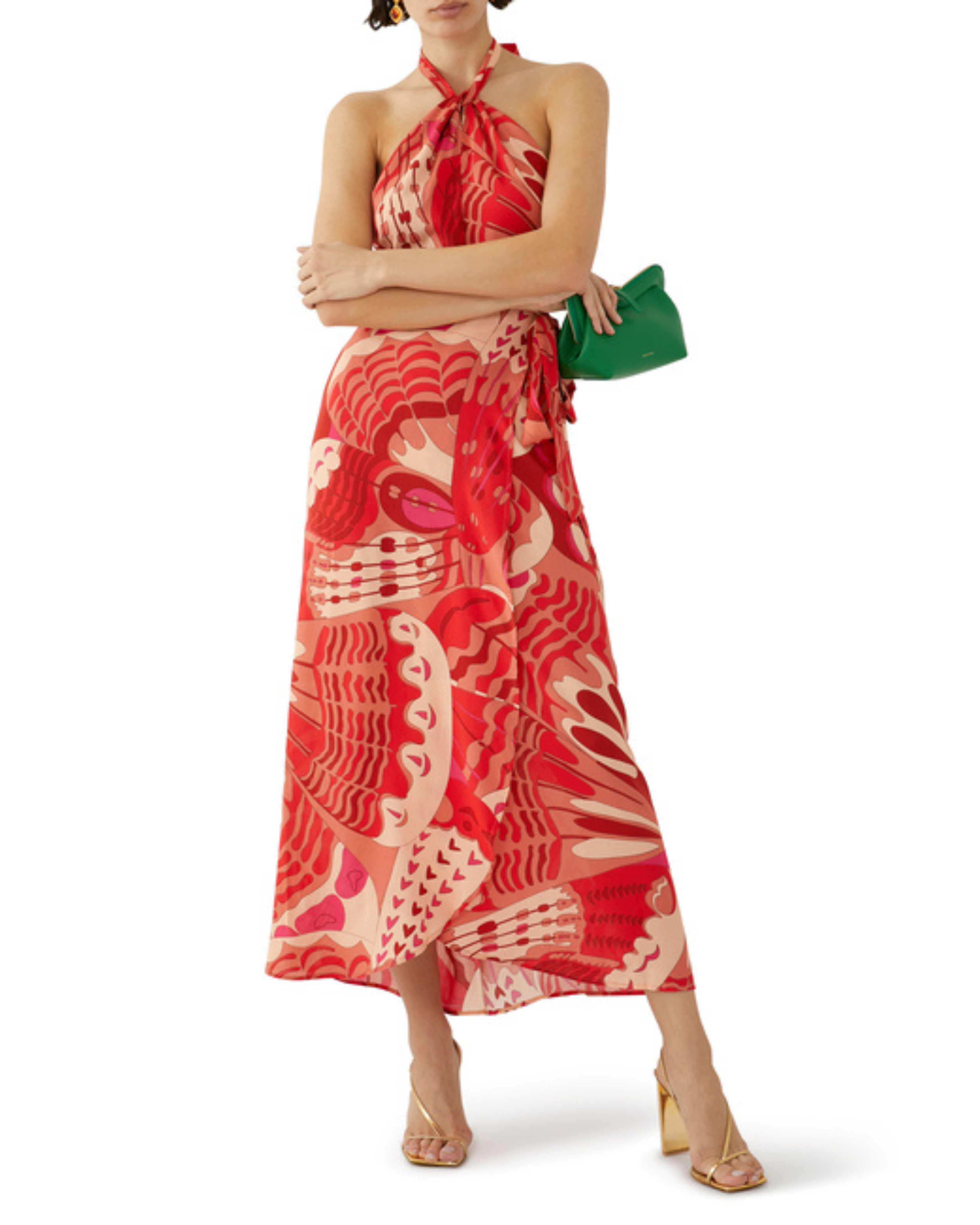 Bluebelle Halter Midi Dress - Endless - UAE Rental and Resale for Women's Fashion