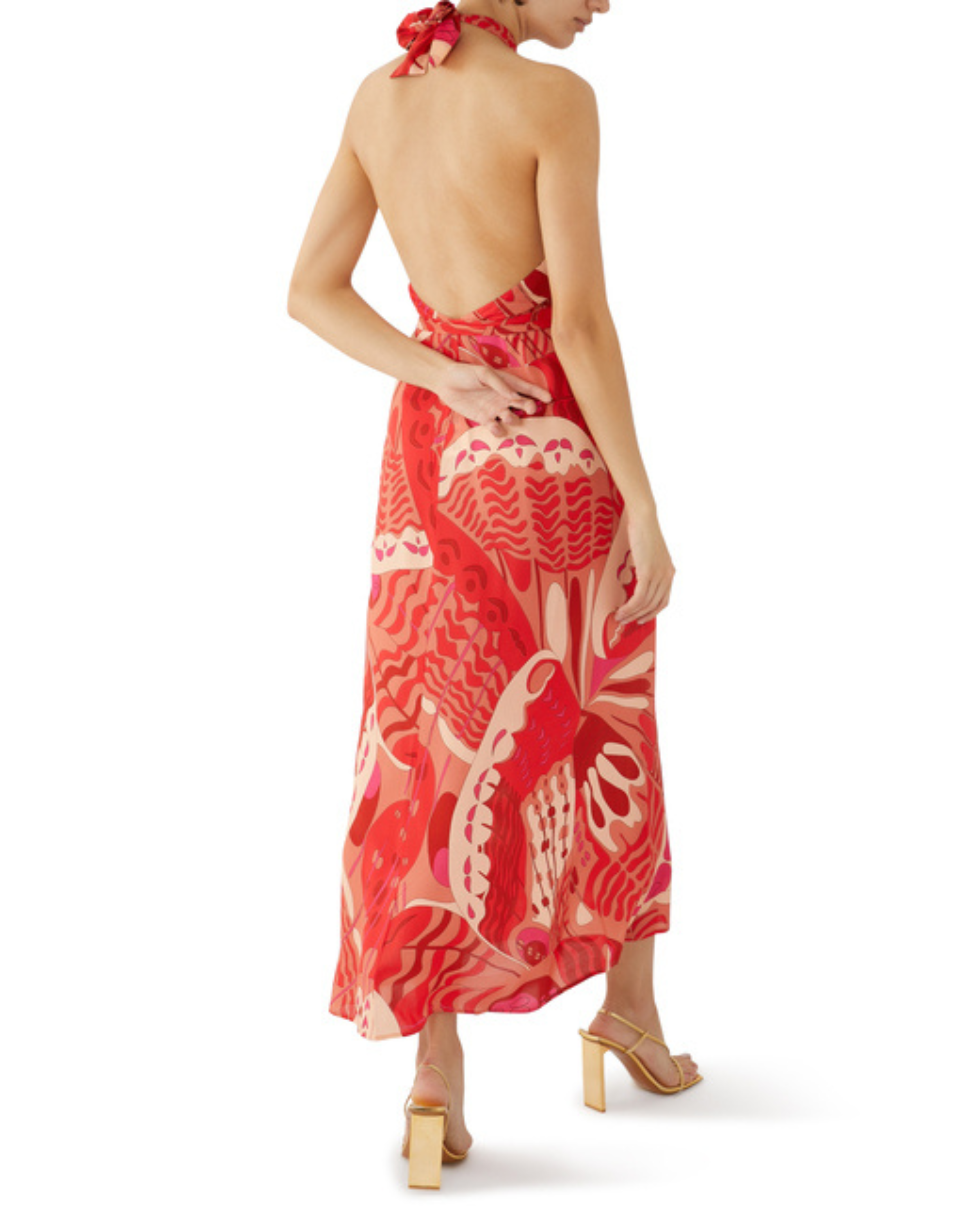 Bluebelle Halter Midi Dress - Endless - UAE Rental and Resale for Women's Fashion
