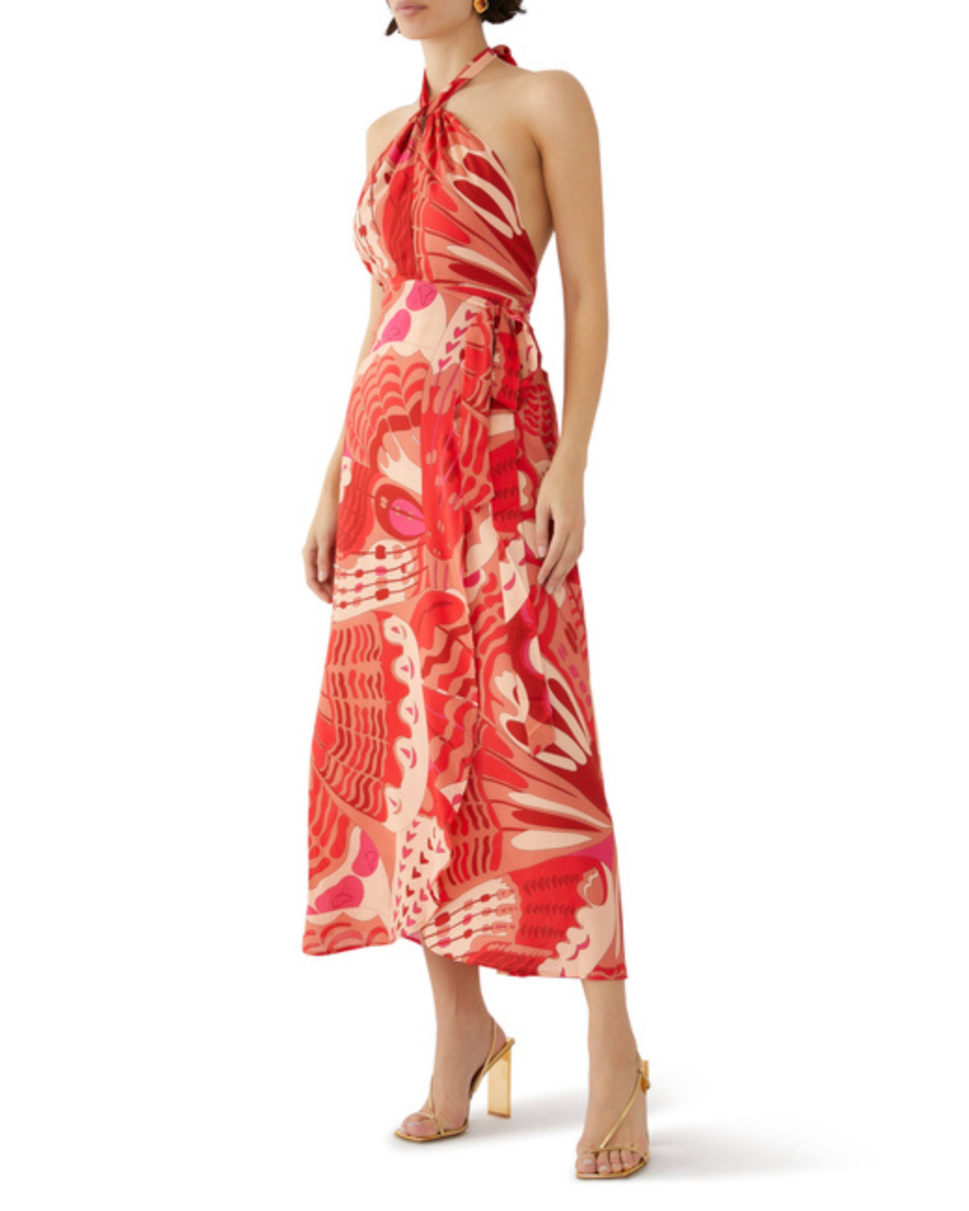 Bluebelle Halter Midi Dress - Endless - UAE Rental and Resale for Women's Fashion