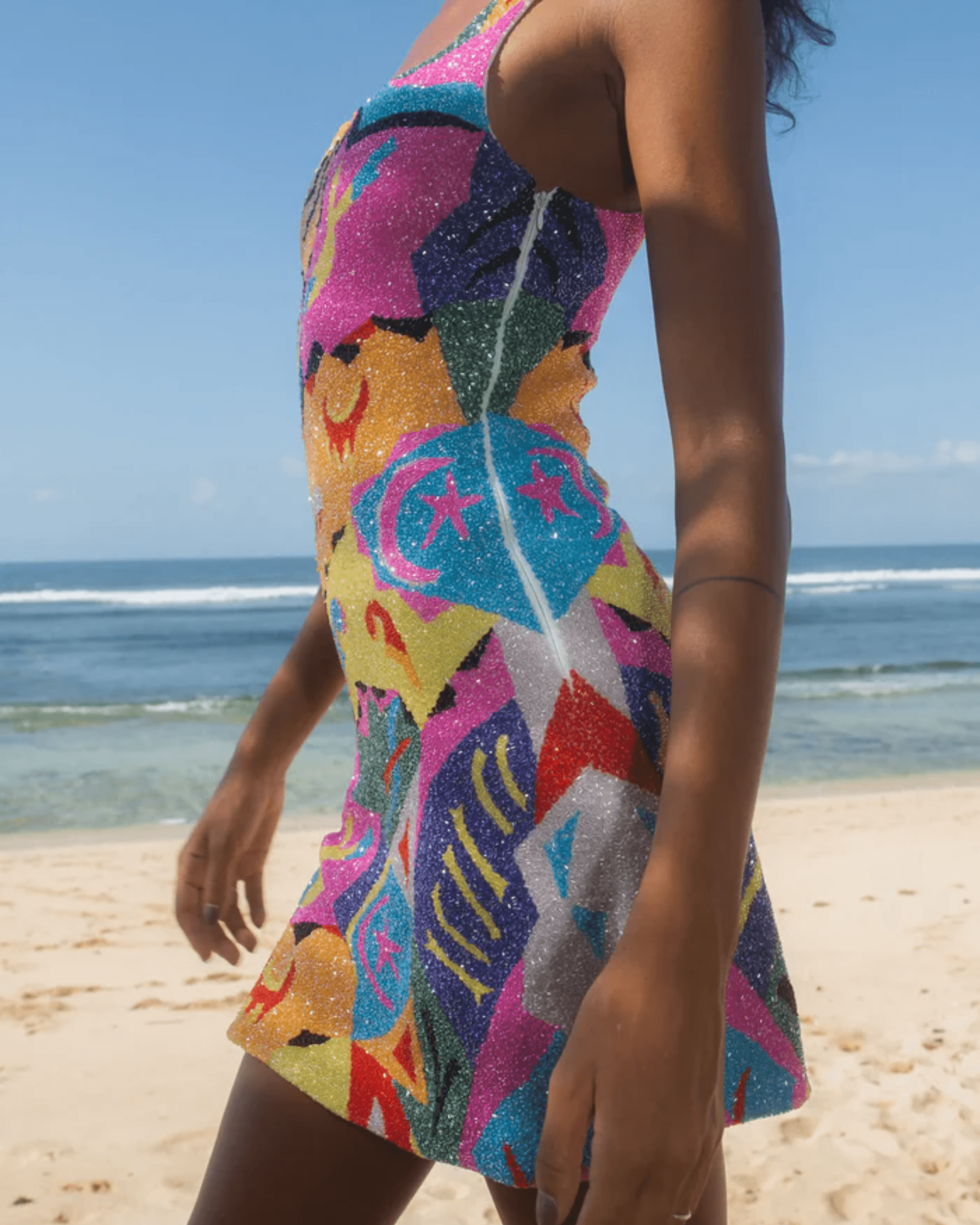 Boston Vibrant Hand-Beaded Dress - Endless - UAE Rental and Resale for Women's Fashion