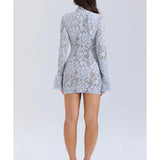 Brianna Keyhole Lace Mini Dress - Endless - UAE Rental and Resale for Women's Fashion
