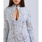 Brianna Keyhole Lace Mini Dress - Endless - UAE Rental and Resale for Women's Fashion