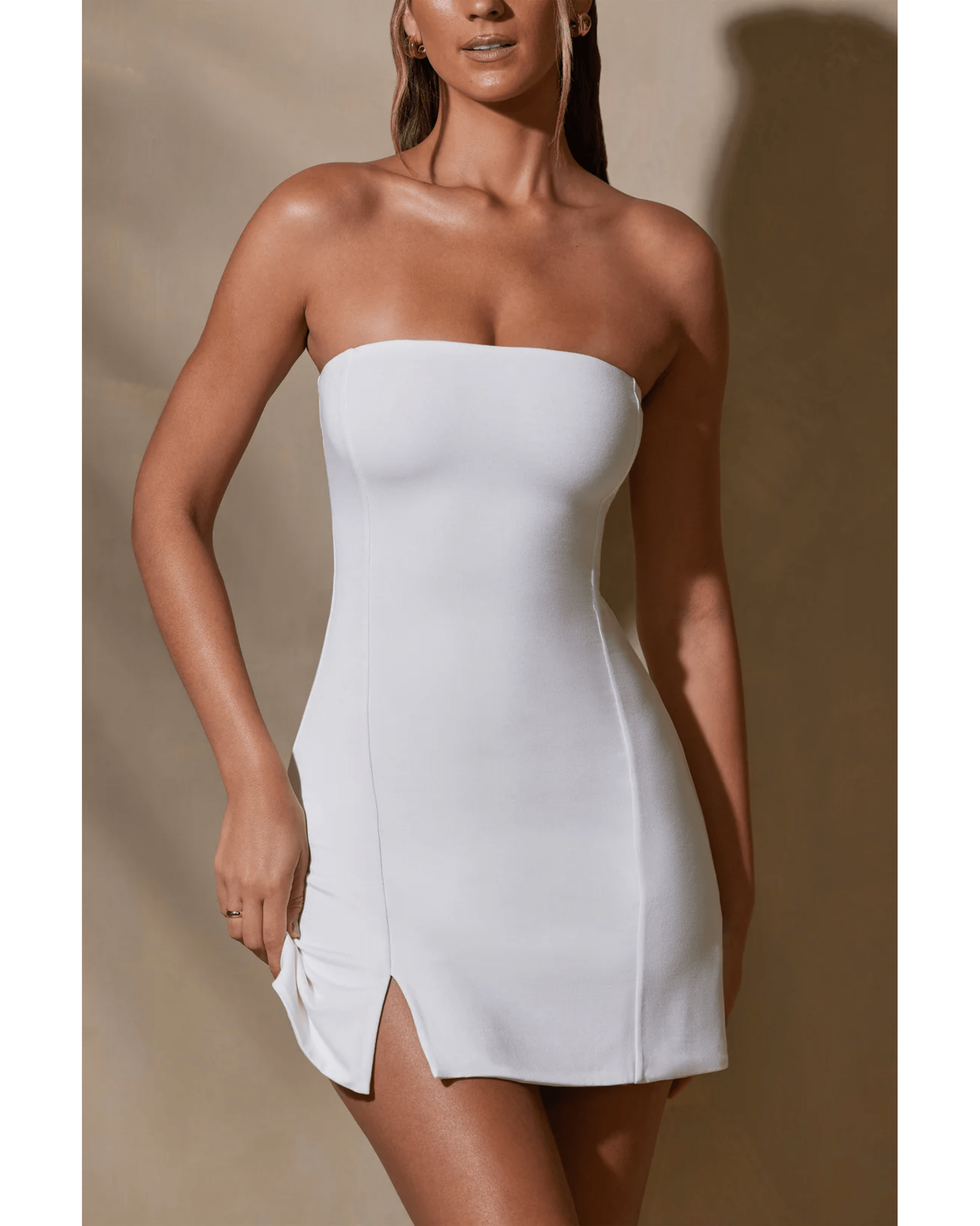Brielle Bandeau Neckline Mini Dress - Endless - UAE Rental and Resale for Women's Fashion